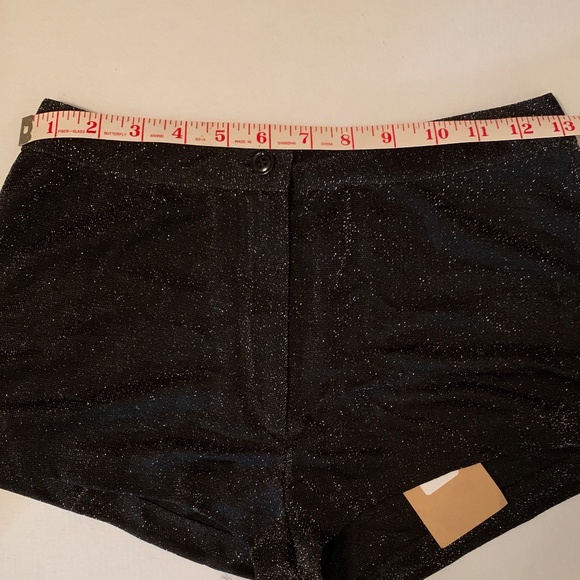 NWT Massimo Nuhi Sparkly Shorts in Black Made in Italy- Size S - Picture 6 of 7